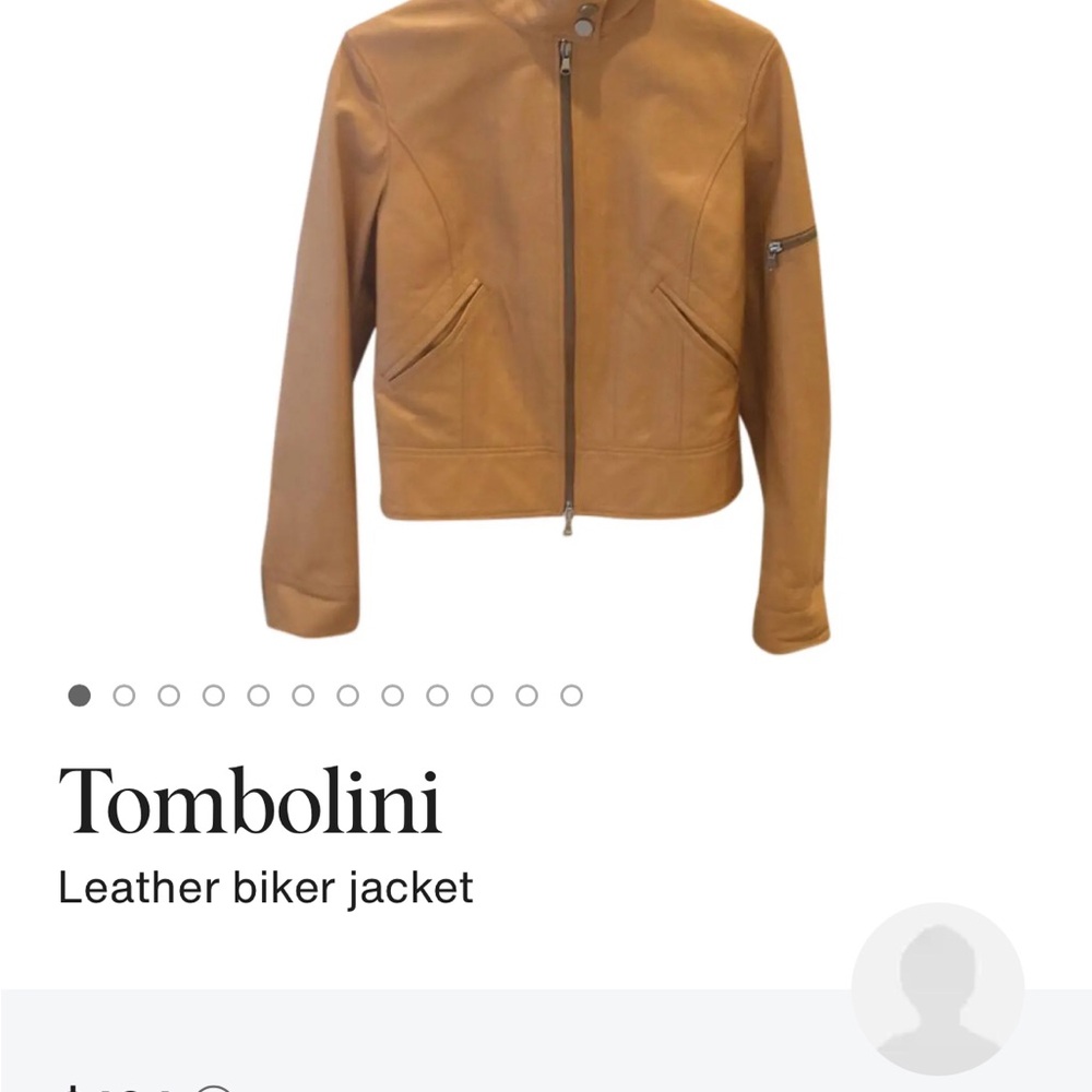 Tan Leather Jacket - Picture 5 of 5